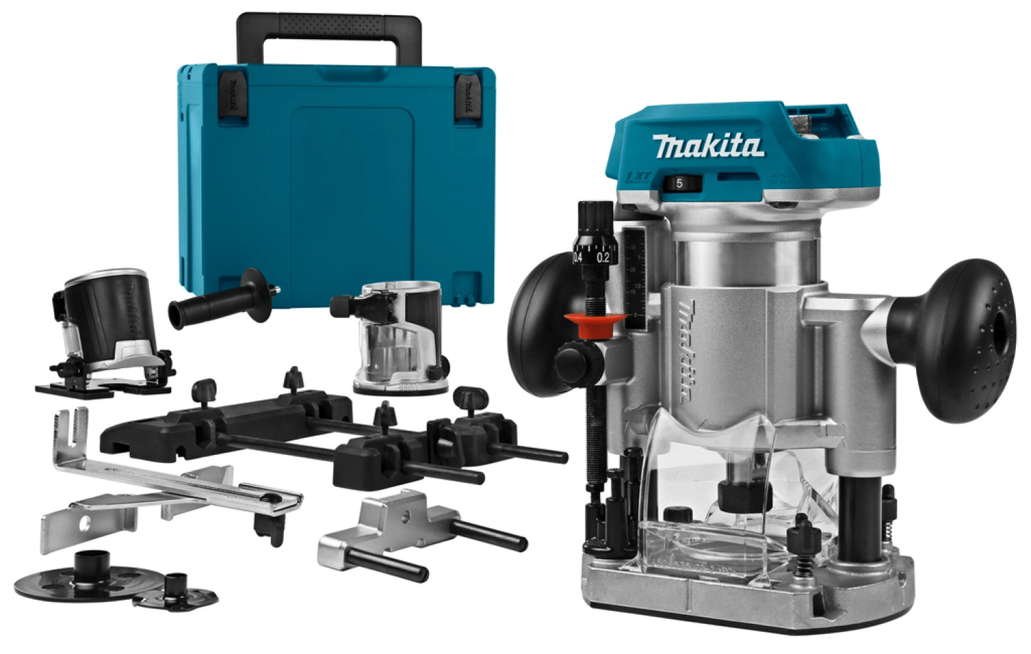 Affleureuse-défonceuse Makita DRT50ZJX9 18V Li-Ion (Machine seule) en coffret Makpac