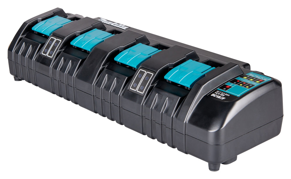 DC18SF Quad Port Charger – The Optimal LXT Charging Station 14.4V - 18V