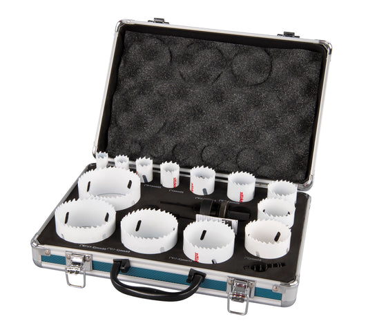 Makita D-47307 Hole Saw Set – Complete 16-Piece Set for Multi-Materials