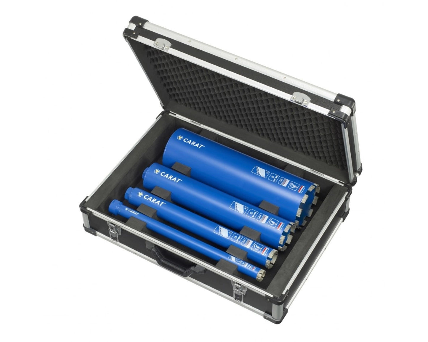 Kit de Carottage Diamant Béton CARAT EMSET010NL – Set de 4 Forets (31-131mm)